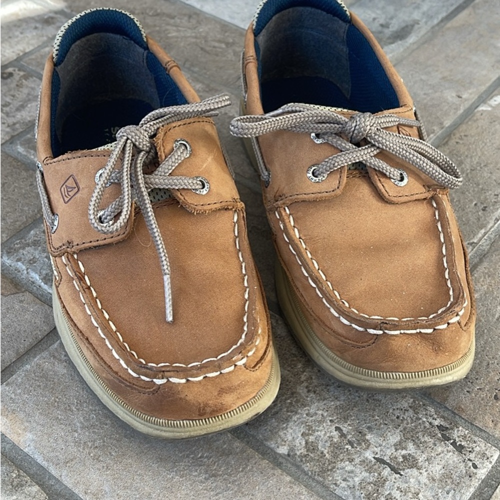 Sperry Kids Tan Boat Shoes
